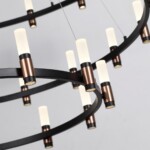 5009/204L L-VISION ODL23 529 матовый черный/ ант.бронза/белый/металл/акрил Люстра LED 204W 4000K 8074Лм CANDEL — изображение 4