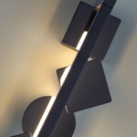 6690/7WL HIGHTECH ODL_EX24 000 Настенный светильник черный/черн полиров/металл/акрил поворотный на 360° IP20 LED 7W 184Лм 3000K GEOS — изображение 6