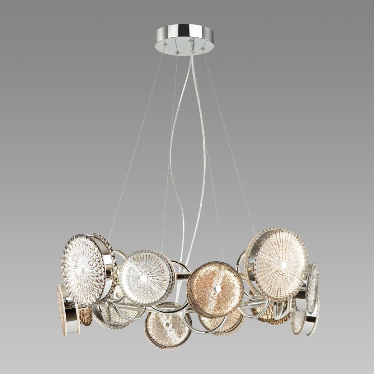 5416/95L L-VISION ODL_EX24 141 хром/разноцветный/металл/стекло Люстра LED 95W 4000K 6400lm CARAMELLA — изображение 3