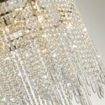 5028/12 MODERN ODL23 619 золотой/прозрачный металл/хрусталь Люстра E14 12*40W CHOKKA — изображение 4