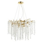 5005/8 HALL ODL23 617 золотой/прозрачный металл/хрусталь Люстра G9 8*40W BANCHE