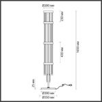 4788/12F HALL ODL21 642 золото/металл/стекло Торшер E14 12*40W YORK — изображение 2