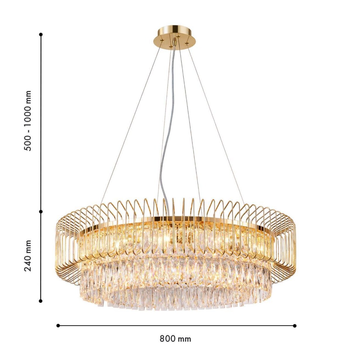 4779-10P, подвесная люстра, D800xH800/1300, 10xE14x40W, excluded — изображение 3