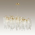 5005/12 HALL ODL23 617 золотой/прозрачный металл/хрусталь Люстра G9 12*40W BANCHE — изображение 5