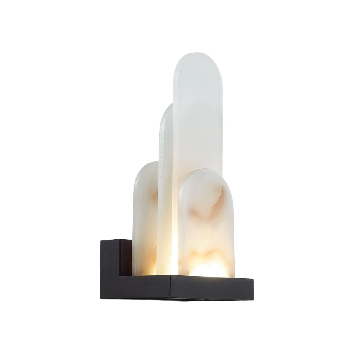 5438/12WL HIGHTECH ODL_EX25 081 черный/металл/смола под алебастр /акрил Настенный светильник LED 12W 3000K 1489Лм FOROS — изображение 4