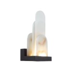 5438/12WL HIGHTECH ODL_EX25 081 черный/металл/смола под алебастр /акрил Настенный светильник LED 12W 3000K 1489Лм FOROS — изображение 4