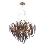 5066/12 HALL ODL24 527 античн.бронза/коричневый/металл/металл Люстра G9 12*40W CHAINY — изображение 2