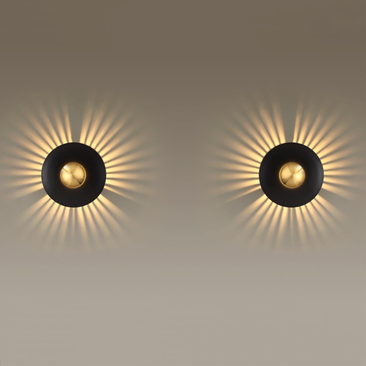 4223/13WL MIDCENT ODL21 447 черн/золот/металл Настенный светильник IP20 LED 13W 1520Лм 3000K ADAMAS — изображение 2