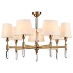 4894/7 MODERN ODL_EX22 161 бронзовый/белый/ткань Люстра E14 7*40W LONDON — изображение 5