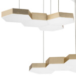 750263 Люстра подвесная FAVO LED-80W 3840LM ЗОЛОТО 4000K — изображение 4