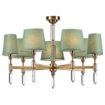 4887/7 MODERN ODL_EX22 159 бронзовый/зеленый/ткань Люстра E14 7*40W LONDON — изображение 5