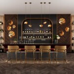 5079/50L L-VISION ODL24 209 зол/серо-бежевый/металл/натур.камень/акрил Настенный светильник с переключ.цветов.темпер. LED 50W 3000К/4000K/6000K BERGI — изображение 2