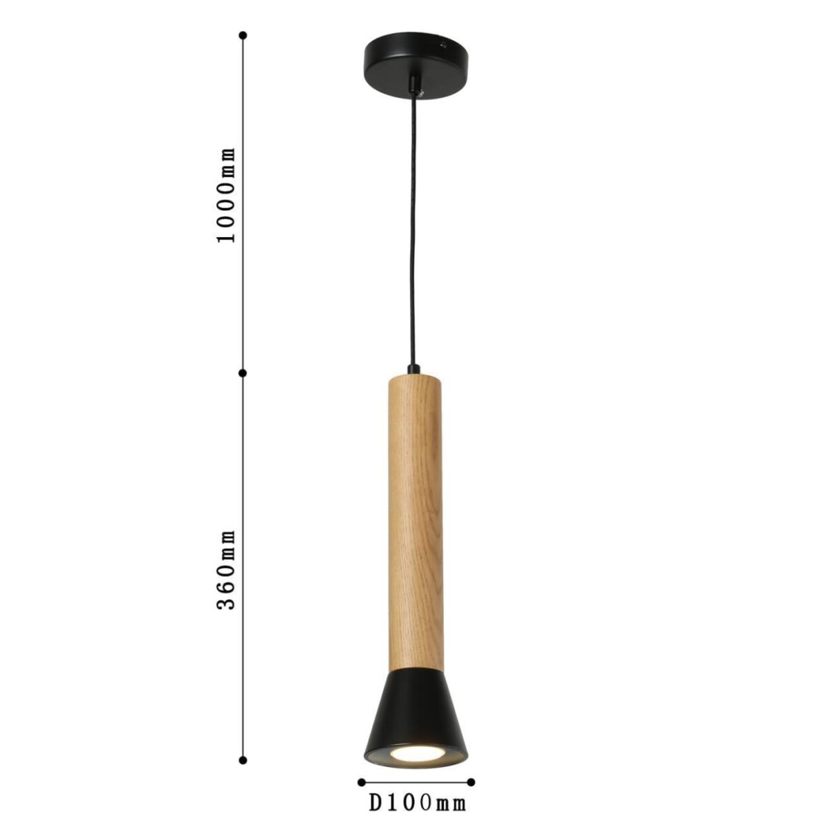 2984-1P, подвес, D100xH360/1360, 1xGU10LEDx5W, excluded — изображение 3