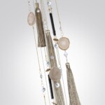 5432/8 MODERN ODL_EX25 089 золотой(под латунь)/стекло/кисточка/агат Люстра E14 8*40W FIOLENT — изображение 8