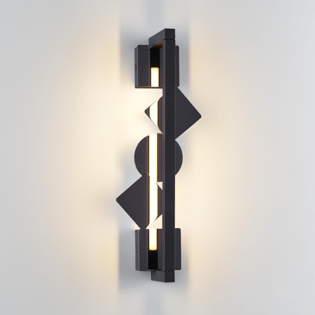 6690/7WL HIGHTECH ODL_EX24 000 Настенный светильник черный/черн полиров/металл/акрил поворотный на 360° IP20 LED 7W 184Лм 3000K GEOS — изображение 3