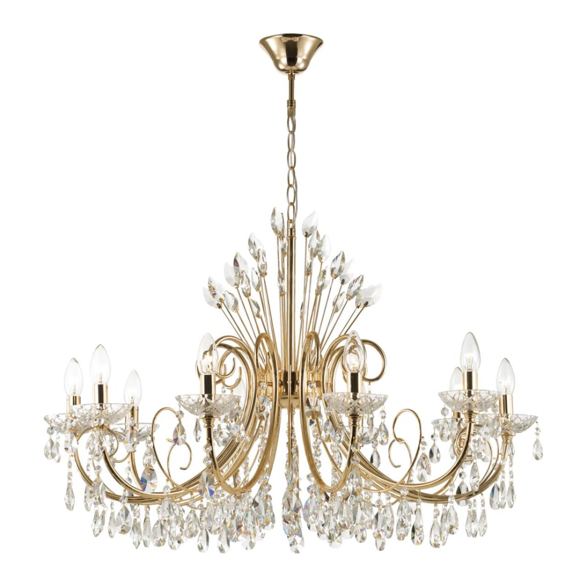 4977/10 HALL ODL23 627 золотой/хрусталь Люстра E14 10*40W VERSIA — изображение 3
