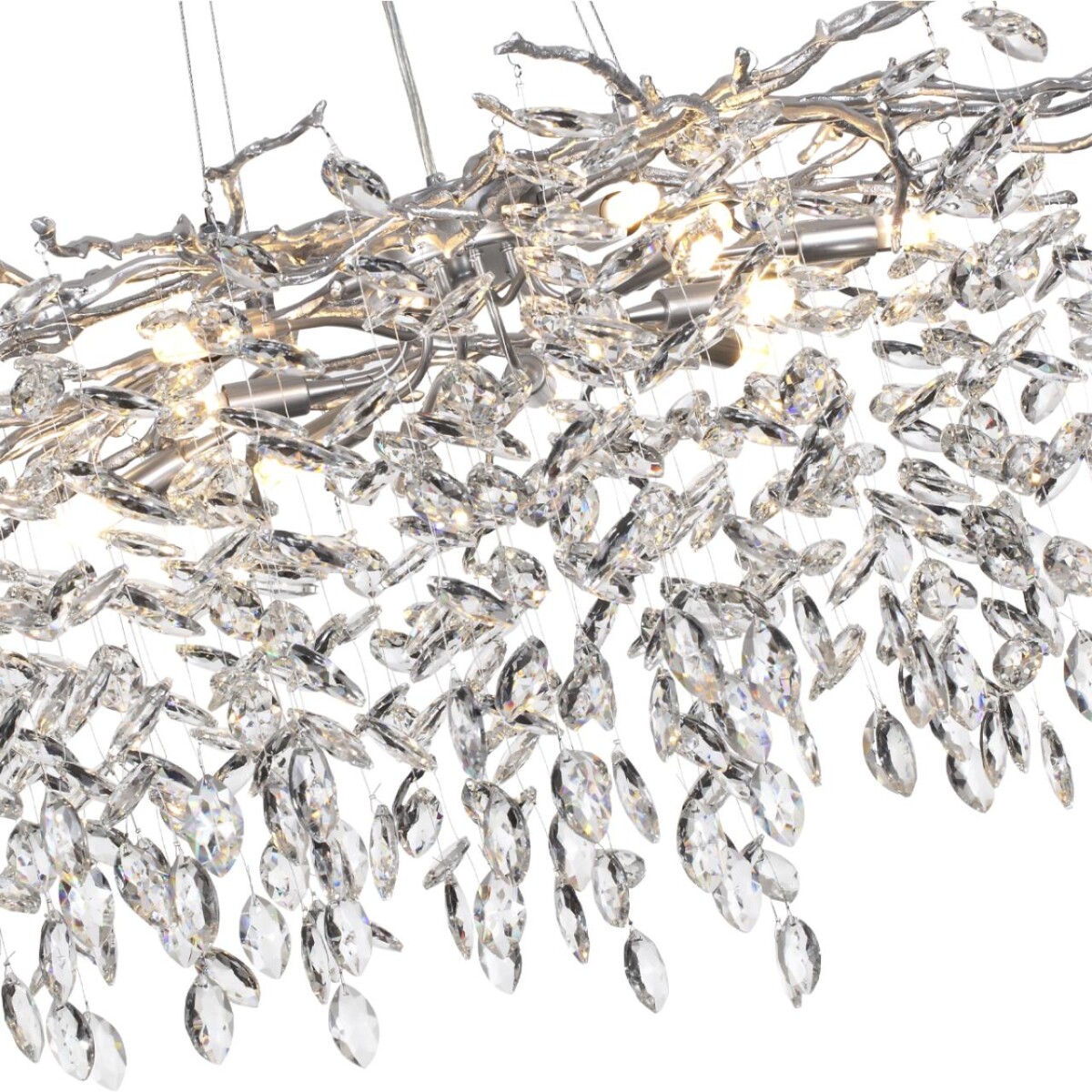 4970/12 HALL ODL24 615 матов.серебристый/алюмин./хрусталь Люстра G9 12*40W DELICA — изображение 5