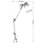 1870-1T, настольный светильник, D145xW535xH790, 1xE27x40W, excluded — изображение 3