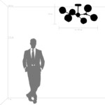 785067 Люстра BETA 6x40W E27 ЧЕРНЫЙ — изображение 5