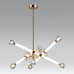 5426/54CL L-VISION ODL_EX24 000 золотой/белый/дымчатый/коньячный/металл/стекло/акрил Люстра LED 54W 3000K KLIFF — изображение 4