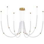 6639/70L HIGHTECH ODL24 225 металл/античная бронза/разноветн. бусы из акрила/акрил Люстра IP20 LED 70W 3500K 220V MONELLA