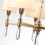 4894/5 MODERN ODL_EX22 161 бронзовый/белый/ткань Люстра E14 5*40W LONDON — изображение 6