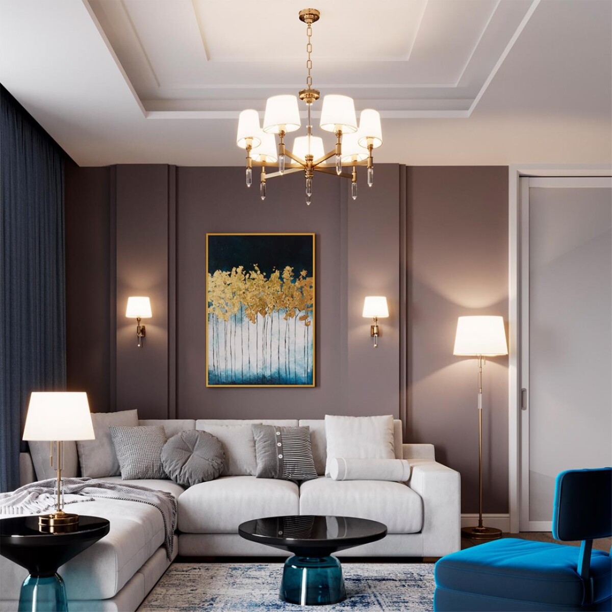 4894/1F MODERN ODL_EX22 161 бронзовый/белый/абажур ткань Торшер E27 1*60W LONDON — изображение 1