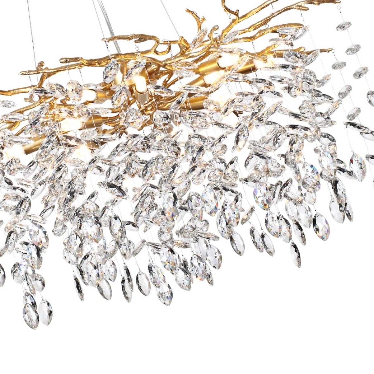 4969/10 HALL ODL24 613 античн.бронза/алюмин./хрусталь Люстра G9 10*40W DELICA — изображение 4