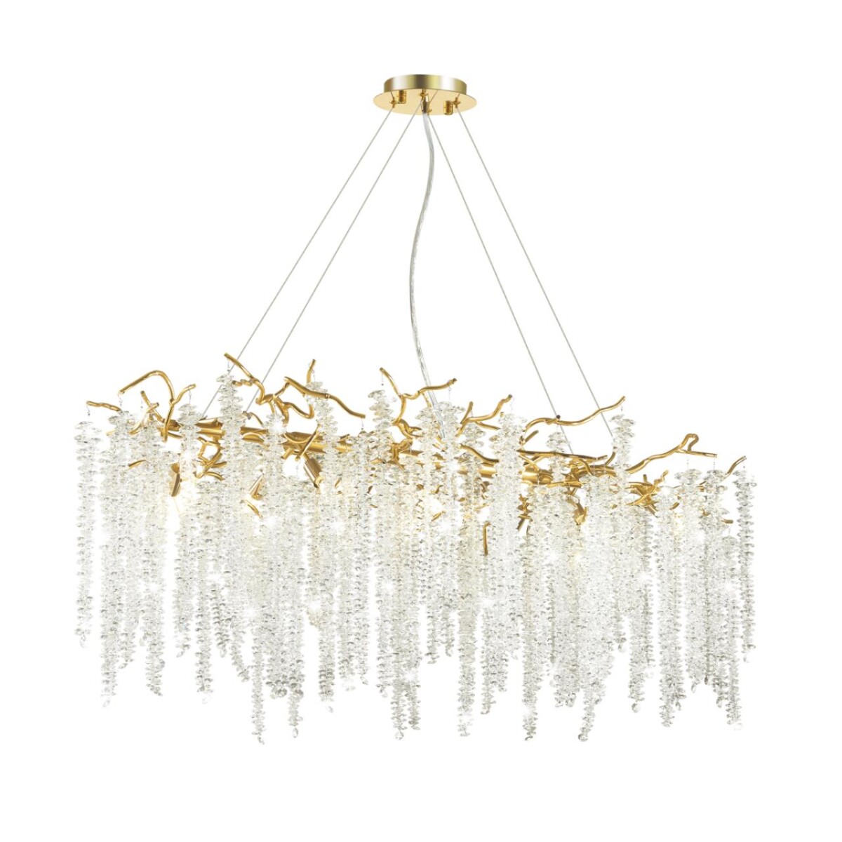 5005/12 HALL ODL23 617 золотой/прозрачный металл/хрусталь Люстра G9 12*40W BANCHE — изображение 4