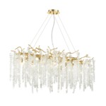 5005/12 HALL ODL23 617 золотой/прозрачный металл/хрусталь Люстра G9 12*40W BANCHE — изображение 4