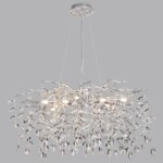 4970/10 HALL ODL24 615 матов.серебристый/алюмин./хрусталь Люстра G9 10*40W DELICA — изображение 4