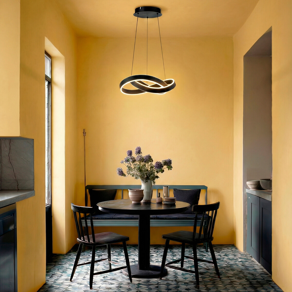 4a6d7919b92d11ef80c0c81f66f678af_ec9b9c8105b611f180c4c81f66f678af 749487 Люстра SATURNO LED 60W 2760LM ЧЕРНЫЙ 3000K — изображение 2