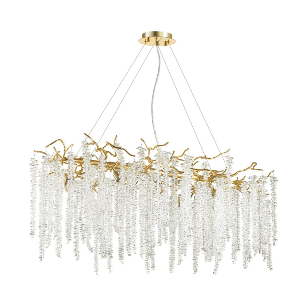 5005/12 HALL ODL23 617 золотой/прозрачный металл/хрусталь Люстра G9 12*40W BANCHE — изображение 1
