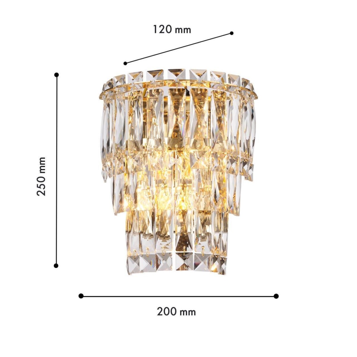 4781-2W, настенный светильник, D120xW210xH260, 2xE14x40W, excluded — изображение 3