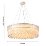 4782-18P, подвесная люстра, D800xH800/1300, 18xE14x40W, excluded — изображение 3