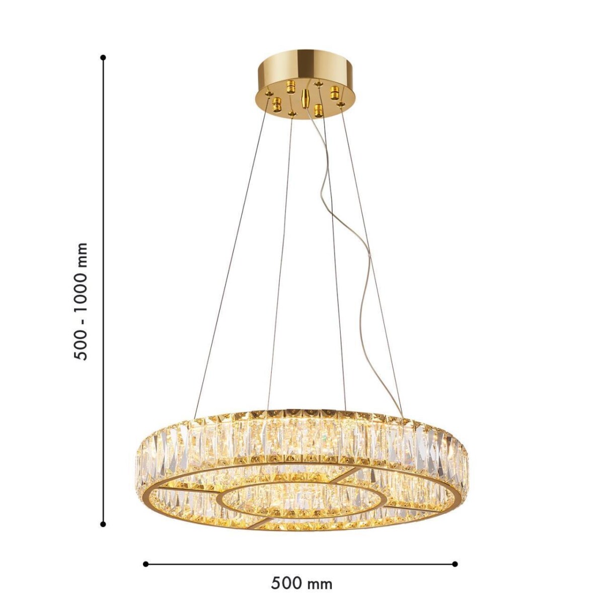 4780-5P, подвесная люстра, D500xH650/1150, LEDx43W, 7200LM, 3000/4000/6500K, remote control, included — изображение 3