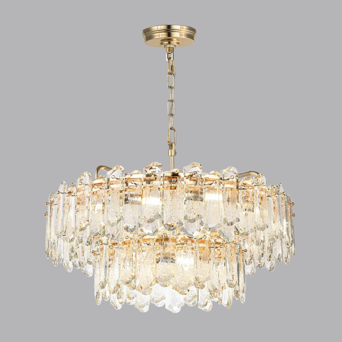 5069/22 HALL (В 2-х КОРОБКАХ) ODL24 603 золото/прозрачный/металл/хрусталь Люстра E14 22*40W BULLON — изображение 3