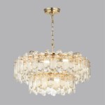5069/22 HALL (В 2-х КОРОБКАХ) ODL24 603 золото/прозрачный/металл/хрусталь Люстра E14 22*40W BULLON — изображение 3