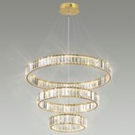 5015/88L L-VISION ODL23 589 золотой/прозрачный металл/хрусталь Люстра LED 88W 4000K 8800Лм VEKIA — изображение 4