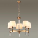 4894/5 MODERN ODL_EX22 161 бронзовый/белый/ткань Люстра E14 5*40W LONDON — изображение 4