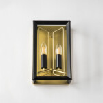 713627 Бра REGOLO 2х40W E14 ЧЕРНЫЙ МАТОВЫЙ/ЗОЛОТО — изображение 7