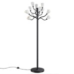 5090/12F MODERN ODL25 553 черный матовый/белый/фарфор Торшер G4 LED 12*5W GARDI