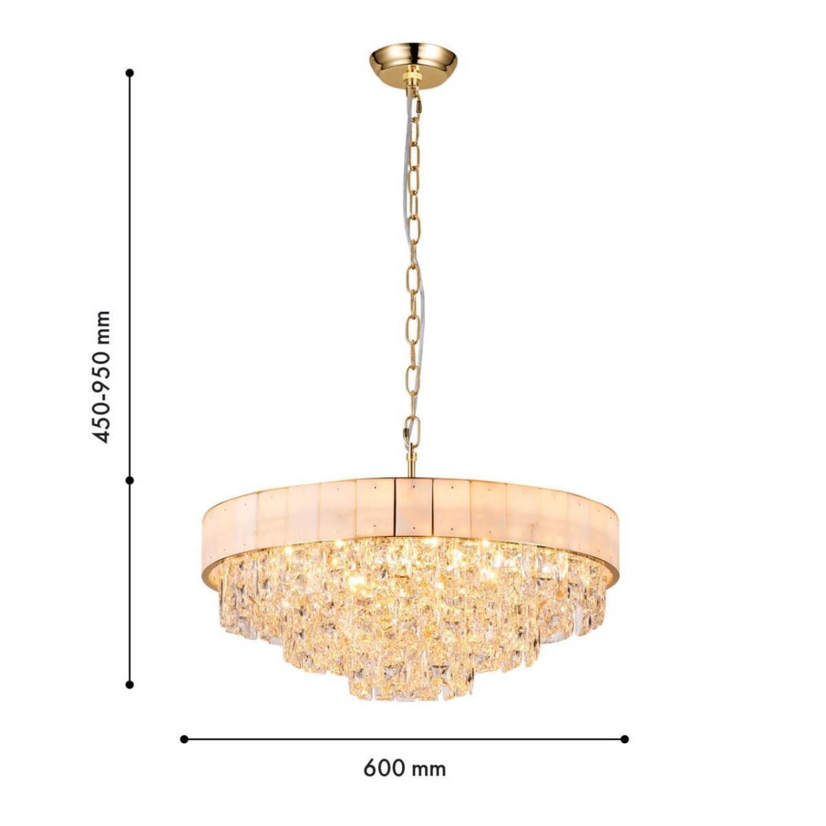 4783-12P, подвесная люстра, D600xH450/950, 12xE14x40W, excluded — изображение 3