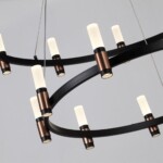 5009/98L L-VISION ODL23 529 матовый черный/ ант.бронза/белый/металл/акрил Люстра LED 98W 4000K 3300Лм CANDEL — изображение 4