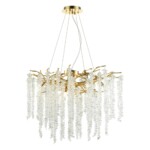 5005/8 HALL ODL23 617 золотой/прозрачный металл/хрусталь Люстра G9 8*40W BANCHE — изображение 4