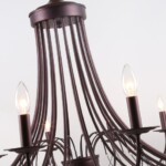 2590-18P, подвесная люстра, D1400xH700/2700, 18xE14x40W, excluded — изображение 5