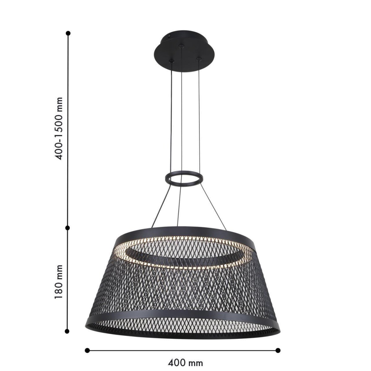 4739-4P, подвесная люстра, D400xH400/1500, LEDx10W, 800LM, 3000K, included — изображение 3