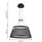 4739-4P, подвесная люстра, D400xH400/1500, LEDx10W, 800LM, 3000K, included — изображение 3