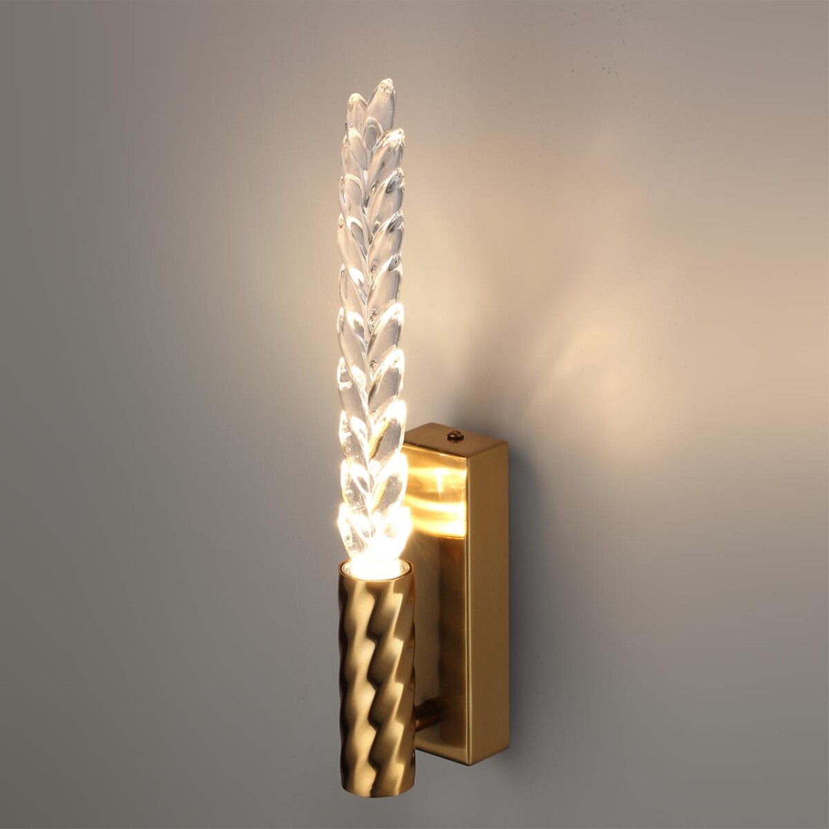 5449/4WL L-VISION ODL_EX26 039 сатинированн.латунь/прозрачн./металл/стекло Настенный светильник LED 4W 3000K 145Лм KOLOS — изображение 5