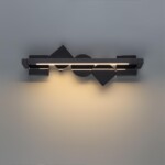 6690/7WL HIGHTECH ODL_EX24 000 Настенный светильник черный/черн полиров/металл/акрил поворотный на 360° IP20 LED 7W 184Лм 3000K GEOS — изображение 5